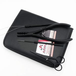 High Quality Matte <b>Black</b> Stainless Steel <b>Hair</b> <b>Extension</b> Tools Kit Customized Color <b>Hair</b> Sectioning <b>Clips</b> Sustainable - Product Image 2