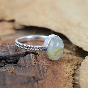 Golden Rutile 925 Sterling Silver Oval Shape Gemstone <b>Ring</b> Handmade Jewelry Elegant Gift For Women - Product Image 3