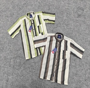 เสื้อเชิ้ตผ้าฝ้ายสำหรับเด็กชายดีไซน์ใหม่ล่าสุด - Product Image 1