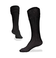 Chaussettes écossaises traditionnelles Onstyle Sports pour kilts, en acier inoxydable, durables, légères, avec design côtelé et bordure extensible