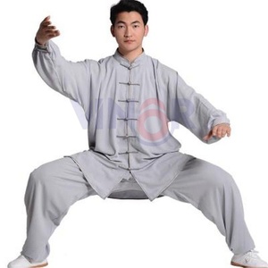 Uniforme de Kung Fu de gran tamaño cómodo e informal de poliéster 100% unisex de diferentes colores, ropa de artes marciales de alta calidad al por mayor - Product Image 6
