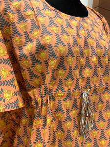 Ropa de playa corta ligera para mujer Kaftan Dress Boho Short Kaftan para mujer Casual Short Kaftan Outfit - Product Image 3