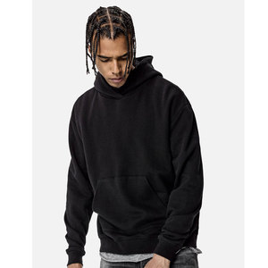 Wholesale Men's Curved Hem <b>Longline</b> Gym 100% Cotton Pullover <b>Hoodie</b> Custom Logo OEM Fitness Winter - Product Image 6
