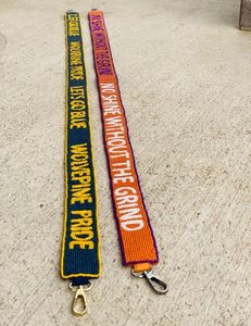 สายรัดคริลิครูปกีต้าร์สไตล์ทันสมัยทำจากผ้าฝ้ายมีโซ่น่ารักถอดออกได้สายคล้องโทรศัพท์มือถือตามสั่งกระเป๋าถือ - Product Image 4