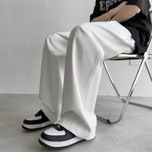 Pantalon formel élégant pour homme, couleur personnalisée, léger, en laine, tendance, coupe régulière, respirant, coupe-vent, mi-long - Product Image 3