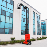 Plateforme élévatrice verticale autopropulsée électrique avec flèche, hauteur de travail 11200 mm, capacité 200 kg