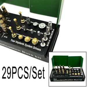 Juego de 29 Piezas de Brocas de Titanio para Implantes Dentales, para Osteodensificación, Expansión de Crestas, Corte de Hueso y Procedimientos de Injerto - Product Image 4