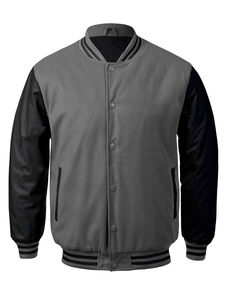OEM Custom Leather Sleeve Chain Chenille Embroidery Bomber Applique Logos Flight Baseball Vintage Letterman Varsity Jackets - Product Image 2