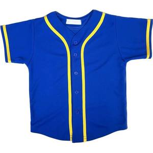 Vêtements de sport Adultes Baseball et Softball Porter des chemises en jersey Couleur rouge Blanc Rayé Design Manches courtes Coton Polyester Jersey - Product Image 5