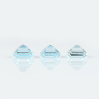Pierres précieuses de topaze bleue naturelle, 8 mm, taille octogonale carrée, pierres brutes certifiées par un tiers, vente en gros, Gopika Exports Fine