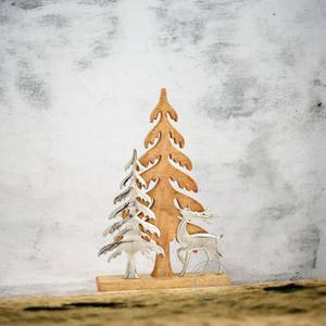 Décor de table étoile en bois avec design minimaliste parfait pour Noël et l'année pièce élégante d'accent pour la maison - Product Image 3