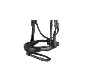 Bride anglaise en cuir noir souple de conception anatomique faite à la main en SS/laiton raccord Crystal Brow Band Muserolle rembourré - Product Image 2