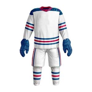 Maillot de hockey sur glace de haute qualité, logo personnalisé, tailles enfant et adulte, uniformes de hockey sur glace, ensemble d'uniformes en gros, logo personnalisé - Product Image 1
