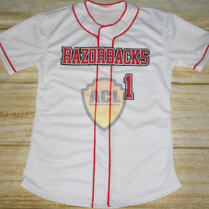 Nuevo estilo, venta al por mayor, camisetas de béisbol cosidas de alta calidad, ropa de softball personalizada para mujer - Product Image 3