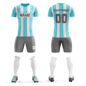 Último diseño personalizado fútbol kits sublimación diseño equipo ropa deportiva hombres fútbol uniforme - Product Image 2