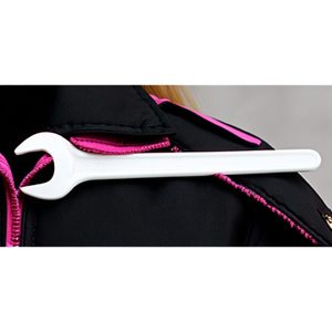 Llave inglesa de boca abierta para mujer 894, 85 mm, blanca, 680 mm de longitud, accesorio con revestimiento negro - Product Image 3