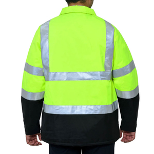 แจ็กเก็ตใส่ทำงานแบบ Hi-VIS เสื้อแจ็กเก็ตทำงานดีไซน์ใหม่ล่าสุดสวมใส่สบายทนทานสะท้อนแสงระบายอากาศได้ดี - Product Image 5