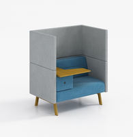 Vente en gros de meubles de bureau modernes pour la réception banc modulaire en tissu canapé pieds en métal une place du fabricant pour les ateliers