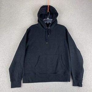 Sweatshirts à capuche en molleton mélangé doux avec poche kangourou pour hommes et femmes - Product Image 1