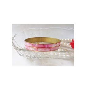 Brazalete de Nácar de Alta Calidad, Diseño Antiguo, Joyería con Incrustaciones de Nácar, Brazalete de Latón, Fabricación de la India - Product Image 5