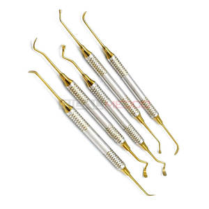 Kit de elevación sinusal de alta calidad, 5 uds., de acero inoxidable Cassette, juego de instrumentos médicos dentales chapados en oro, cirugía Oral profesional - Product Image 2