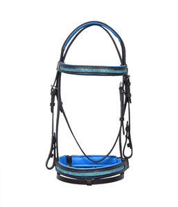 Meilleure qualité en cuir cheval bride cristal décoration mors en acier inoxydable matériel personnalisable taille couleur meilleur prix - Product Image 1