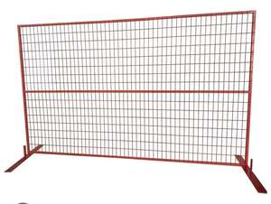 Panel de Valla Temporal de Acero al Carbono Galvanizado de 6 Pies x 10 Pies, para Uso en Exteriores, Seguro para Patios, Autoportante, Móvil, Resistente a los Rayos UV - Product Image 4