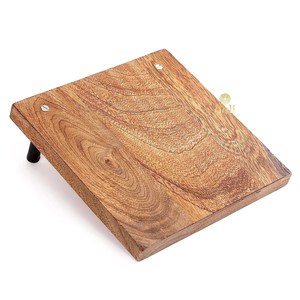 Porte-serviettes décoratif en bois marron fait main, organisateur de rangement de cuisine et support pour mouchoirs - Product Image 4