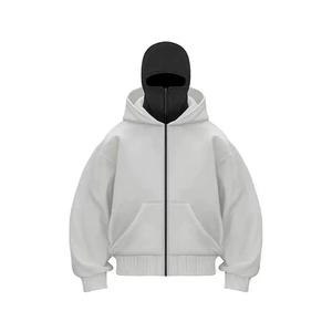 Sweat à capuche tendance à la mode, style cagoule, masque ninja, fermeture éclair, streetwear, utilisé pour l'hiver, prix de gros - Product Image 4