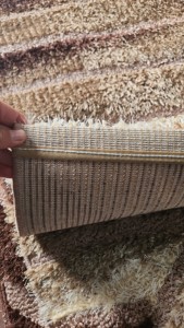 Alfombra Adiva Moderna de Felpa, Resistente a las Manchas, con Diseño de Rompecabezas, Cuadrada, de Pelo Largo, Hecha a Máquina, de Poliéster, para Uso Comercial en Salas de Estar - Product Image 4