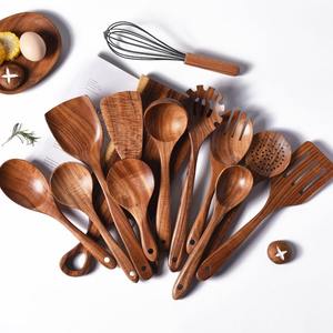 Cuchara de cocina de madera y espátula Combo hecho en Vietnam espátulas de madera de alta calidad cucharas de cocina - Product Image 2