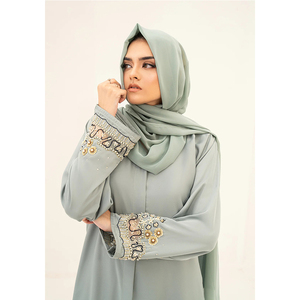 Floor-Length High Quality Modest Abaya Women <b>Long</b> Sleeves Muslim Islamic Clothing Casual Daily Wear <b>Kaftan</b> Low MOQ - Product Image 6