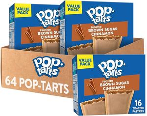 Brown Sugar Cinnamon Toaster Pastries, <b>Warm</b> Pop-Tarts Frosted Cinnamon Filling with Sweet Frosting - Product Image 1