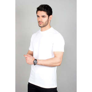 เสื้อยืดคอกลมผู้ชาย VINEY ผ้าฝ้ายเจอร์ซีย์ 100% ลายเรียบ น้ำหนักเบา 300 กรัม เสื้อยืดแฟชั่นพื้นฐาน - Product Image 2
