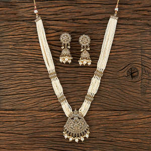 Ensemble de pendentifs en perles antiques avec placage Mehndi, vente en gros de bijoux artificiels 211943 en inde - Product Image 2