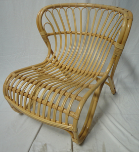 Chaise longue en rotin naturel de marque supérieure pour la cuisine et la salle à manger - Product Image 2