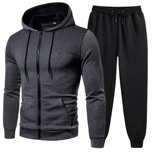 Chándal con estampado de moda para hombre, Sudadera con capucha y cremallera, pantalones de chándal, trajes de dos piezas, conjuntos deportivos informales para correr para hombre - Product Image 1
