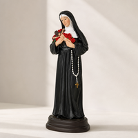 Statue en résine personnalisée de Sainte Rita de Cascia, style européen, souvenir religieux pour la décoration de la maison catholique