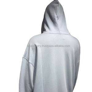 Sudadera con capucha bordada con lazo de algodón de 380gsm para hombre, polea de moda de talla grande, informal, moda de calle europea americana Boxy Y2K - Product Image 2