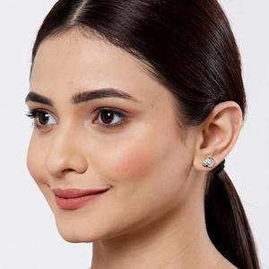 Boucles d'oreilles solitaires Clara en argent sterling 925 avec zircone suisse et plaqué platine, forme goutte d'eau, cadeau pour femmes et filles - Product Image 5