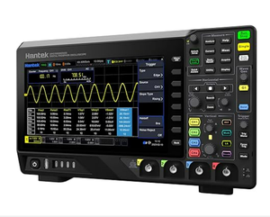 Hantek Oscilloscope Digital 4 saluran, Generator bentuk gelombang 25MHz, sumber sinyal kedalaman memori 2Gpts 500MHz - Product Image 1