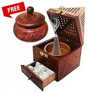 Best Quality Incense <b>Burner</b> Small Wooden <b>Bakhoor</b> <b>Burner</b> Set Handmade Incense <b>Burner</b> for Sale - Product Image 4
