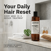 Shampoo réparateur profond à la kératine hydrolysée et à la biotine OEM pour cheveux abîmés/colorés, sans danger pour la couleur, anti-casse