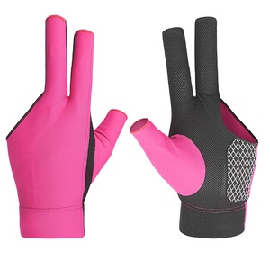 Gants de sport personnalisés avec logo, accessoire de billard, gants anti-abrasion pour les mains, gants utilitaires personnalisés à 3 doigts pour le billard et le snooker - Product Image 1