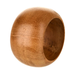 Nouvellement meilleure qualité artisanat en bois élégant dessus de table de mariage ronds de serviette fournitures en vrac de l'inde au prix le plus bas - Product Image 6