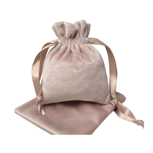 Custom Logo Velvet Cosmetic <b>Small</b> <b>Drawstring</b> <b>Bag</b> Good Quality From Products Vietnam - Product Image 2