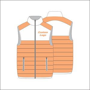 Chaleco de chaqueta acolchada de nailon para hombre de uniforme de empresa - Product Image 2