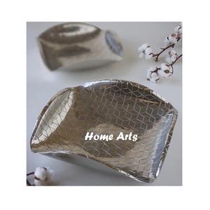 Ensemble de plateaux à chocolats martelés en aluminium de deux tailles différentes, plateau de service à café et thé pour la maison et l'hôtel - Product Image 5