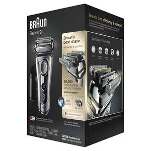 Rasoir Électrique Rechargeable pour Hommes, Tondeuse à Barbe, Utilisation Humide/Sèche, Station de Recharge, Étui de Voyage, Ensemble 6 Pièces, IPX7 pour le Corps - Product Image 1