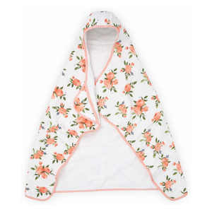 Sang trọng trọng trọng lượng cao cấp chất lượng bông Poncho bé Trùm đầu Muslin khăn tùy chỉnh in cho trẻ sơ sinh phòng tắm trẻ em khăn tắm - Product Image 5